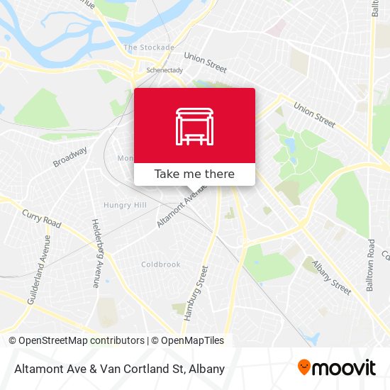 Altamont Ave & Van Cortland St map