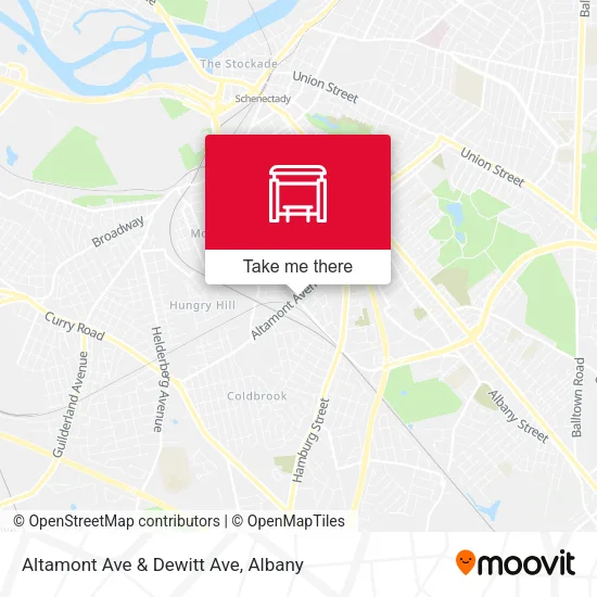 Altamont Ave & Dewitt Ave map