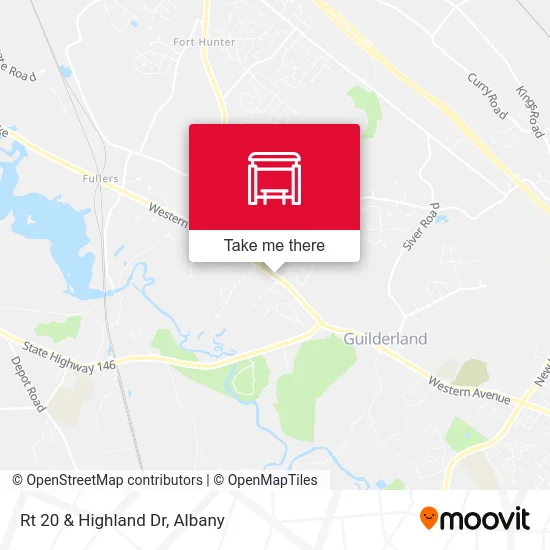 Rt 20 & Highland Dr map