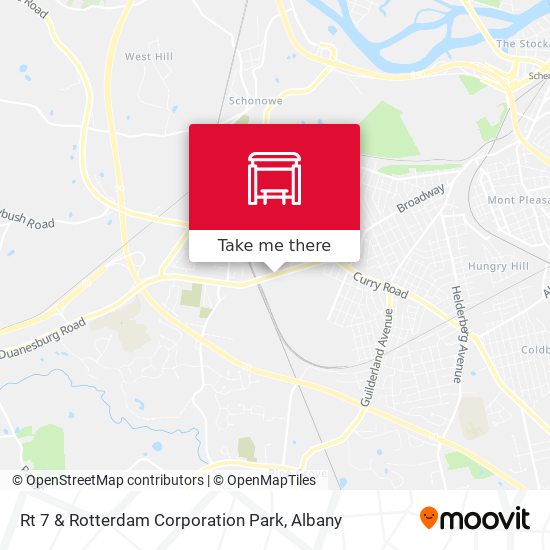 Rt 7 & Rotterdam Corporation Park map