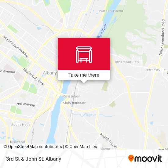 3rd St & John St map