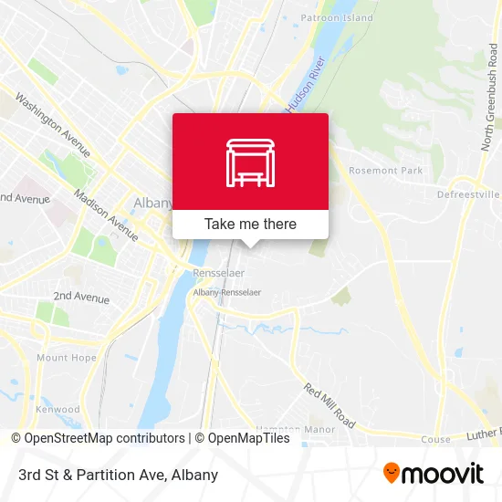 3rd St & Partition Ave map