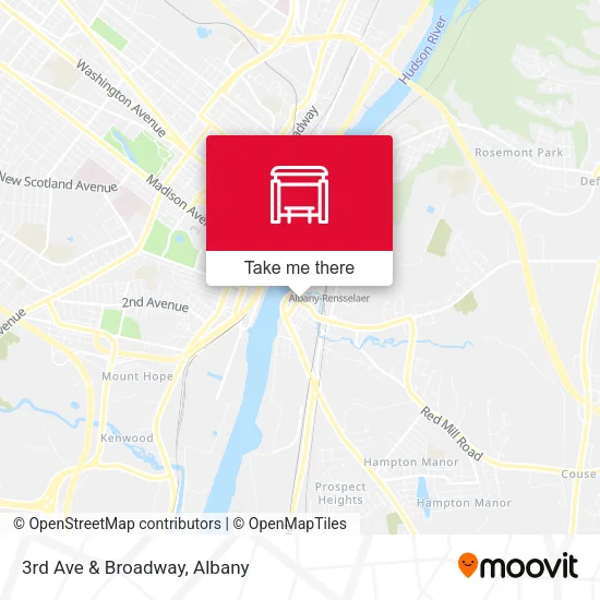 Mapa de 3rd Ave & Broadway