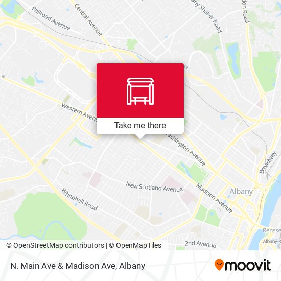 N. Main Ave & Madison Ave map
