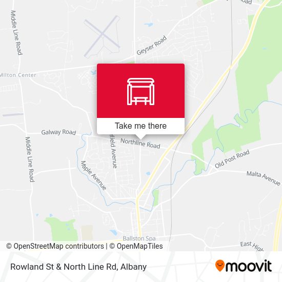 Rowland St & North Line Rd map