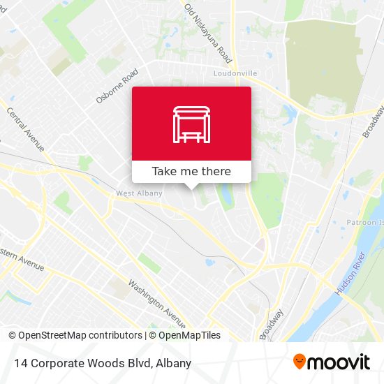 Mapa de 14 Corporate Woods Blvd