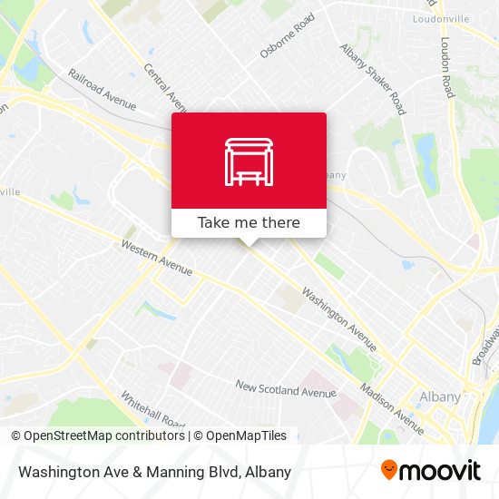 Washington Ave & Manning Blvd map