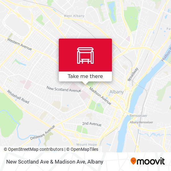 New Scotland Ave & Madison Ave map