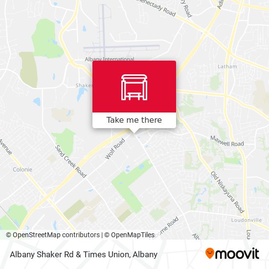 Mapa de Albany Shaker Rd & Times Union