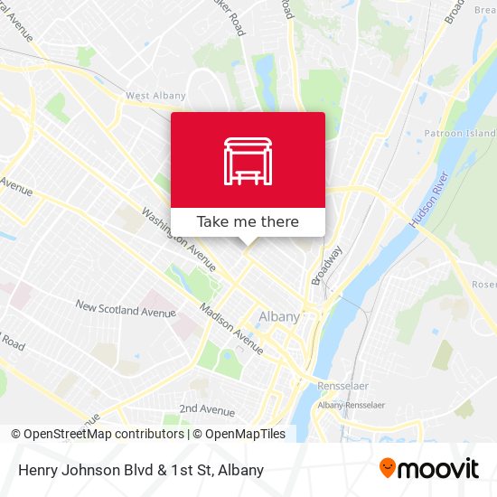 Henry Johnson Blvd & 1st St map