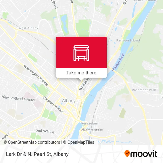 Lark Dr & N. Pearl St map