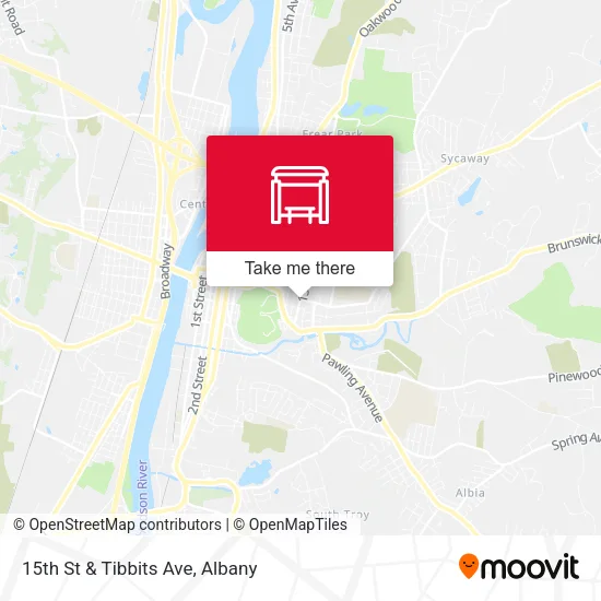 Mapa de 15th St & Tibbits Ave