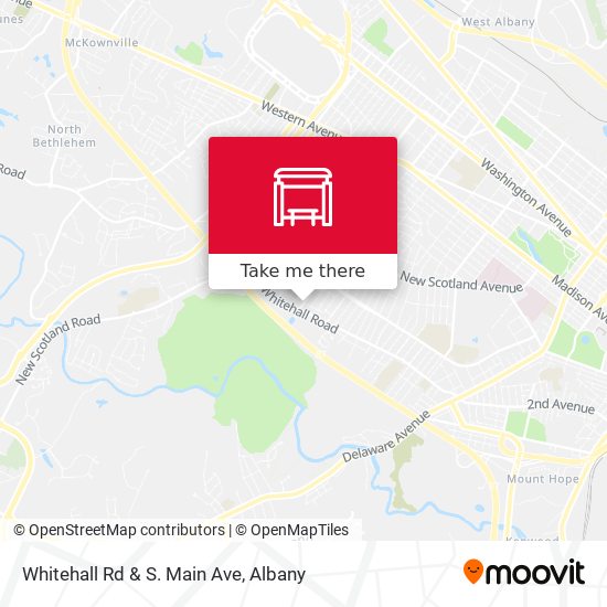 Whitehall Rd & S. Main Ave map