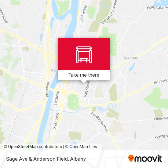 Sage Ave & Anderson Field map