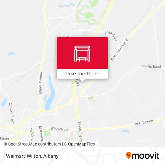 Walmart-Wilton map