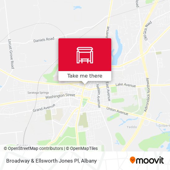 Broadway & Ellsworth Jones Pl map