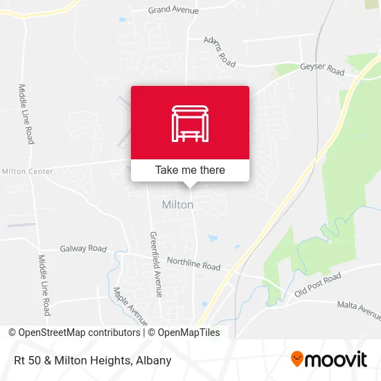 Rt 50 & Milton Heights map