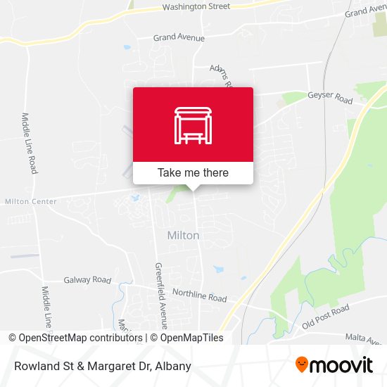 Rowland St & Margaret Dr map