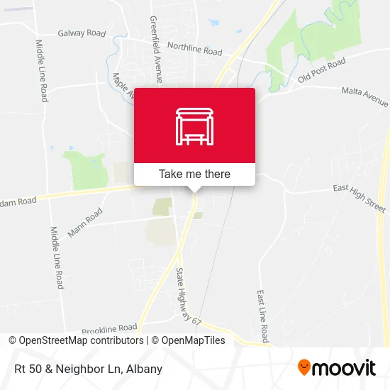 Rt 50 & Neighbor Ln map