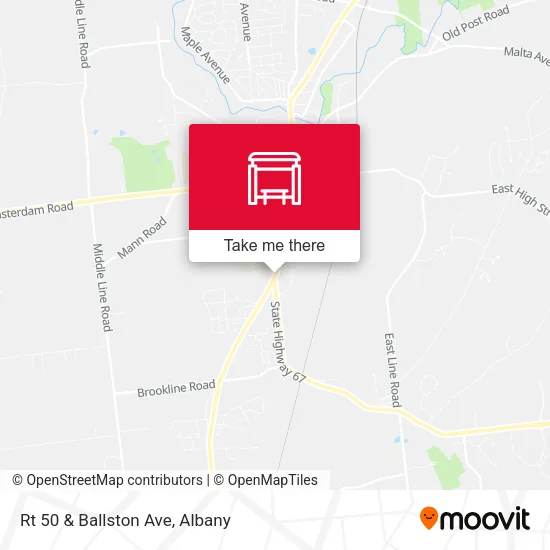 Mapa de Rt 50 & Ballston Ave