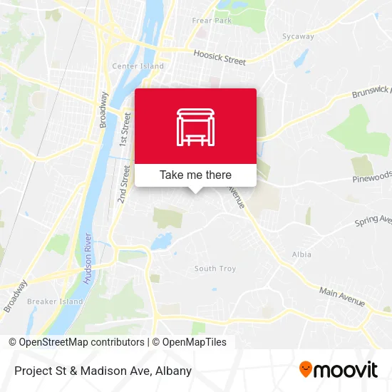 Mapa de Project St & Madison Ave