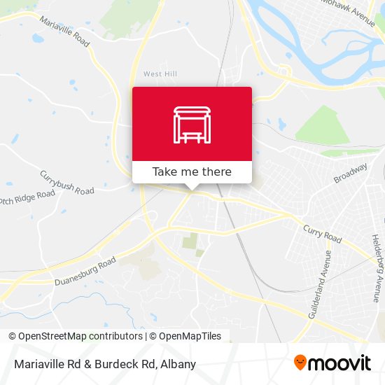 Mariaville Rd & Burdeck Rd map