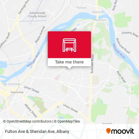 Fulton Ave & Sheridan Ave map