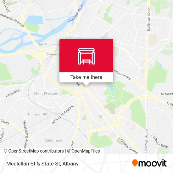 Mcclellan St & State St map