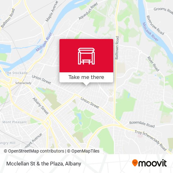 Mcclellan St & the Plaza map