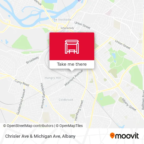 Chrisler Ave & Michigan Ave map