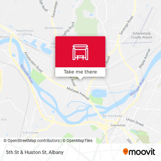 Mapa de 5th St & Huston St