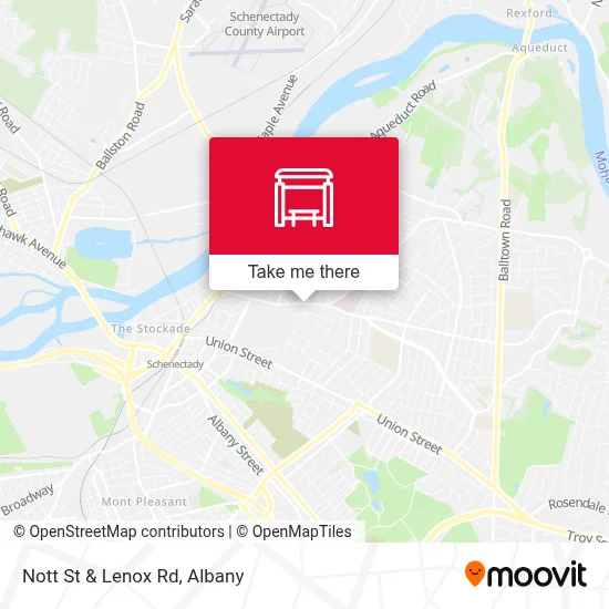 Nott St & Lenox Rd map