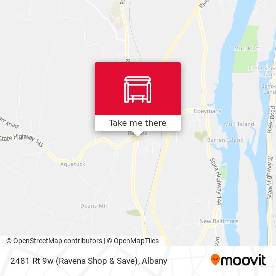 Mapa de 2481 Rt 9w (Ravena Shop & Save)