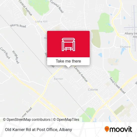 Old Karner Rd at Post Office map