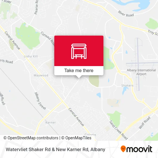 Mapa de Watervliet Shaker Rd & New Karner Rd