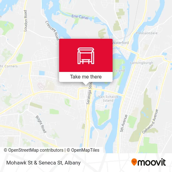 Mohawk St & Seneca St map