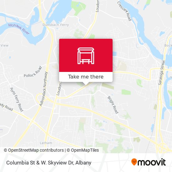 Columbia St & W. Skyview Dr map