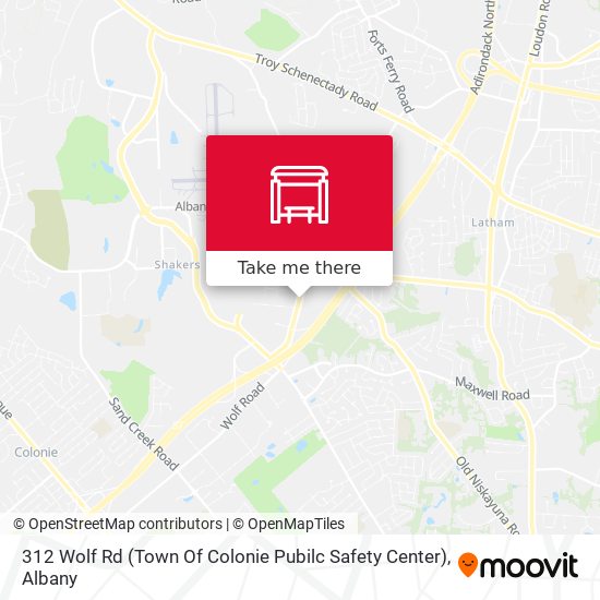 312 Wolf Rd (Town Of Colonie Pubilc Safety Center) map