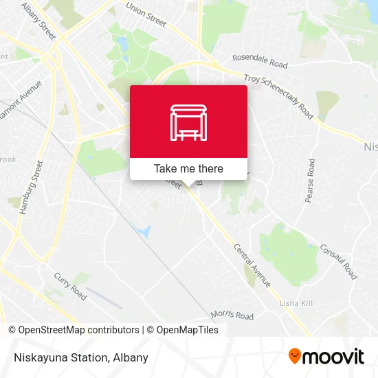 Niskayuna Station map
