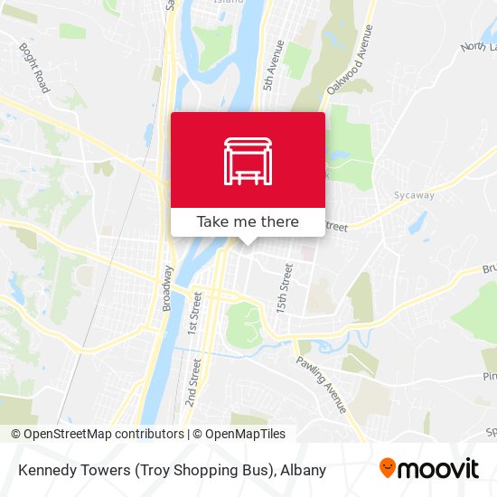 Mapa de Kennedy Towers (Troy Shopping Bus)