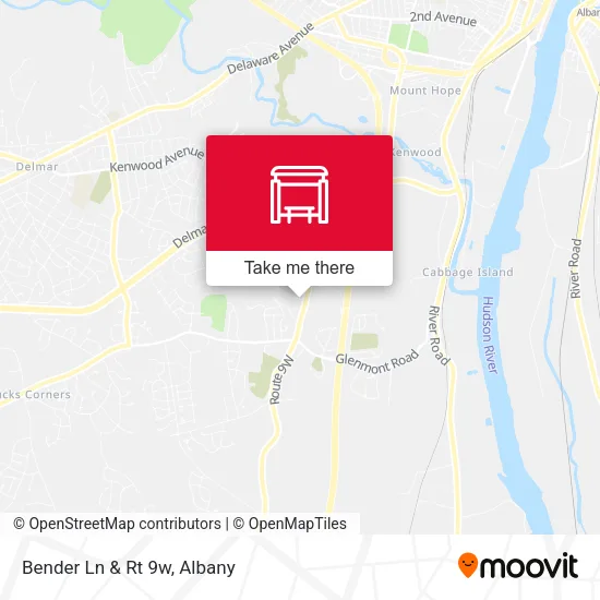 Mapa de Bender Ln & Rt 9w
