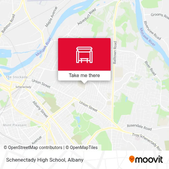 Schenectady High School map
