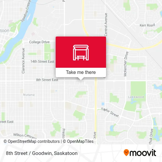 8th Street / Goodwin map