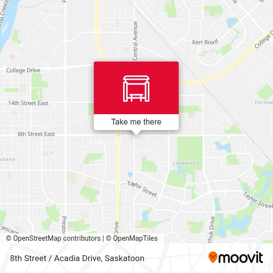 8th Street / Acadia Drive map
