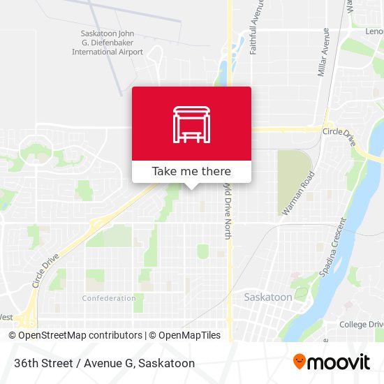36th Street / Avenue G map