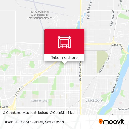 Avenue I / 36th Street map