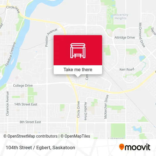 104th Street / Egbert map
