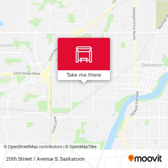 20th Street / Avenue S map