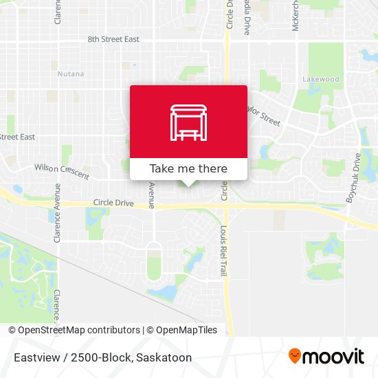 Eastview / 2500-Block map