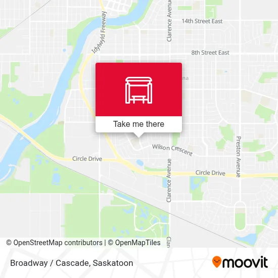 Broadway / Cascade map